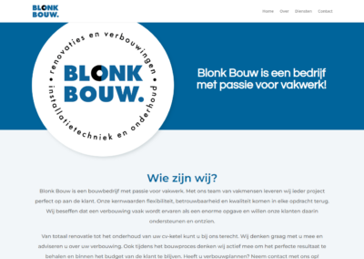 Website Blonkbouw.nl